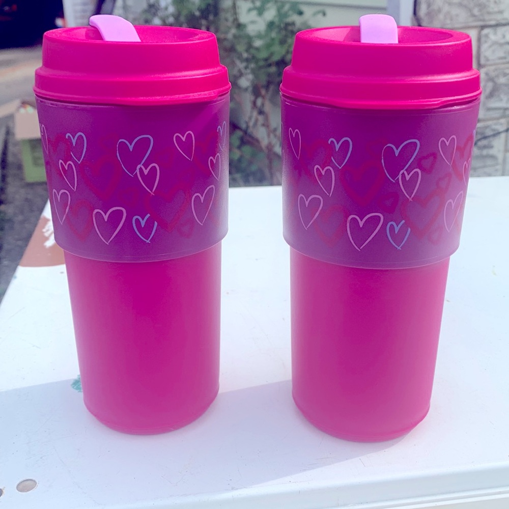 Plastic travel mugs